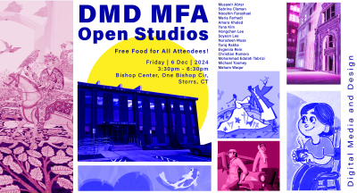 Fall 2024 DMD MFA Open Studio Invitation